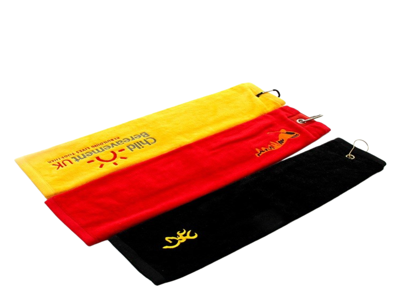 100% cotton golf towel with custom embroidery logo
