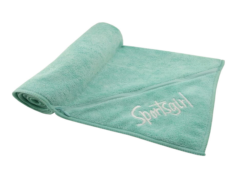 microfiber sport towel +fitness towel with zipper pocket and custom logo