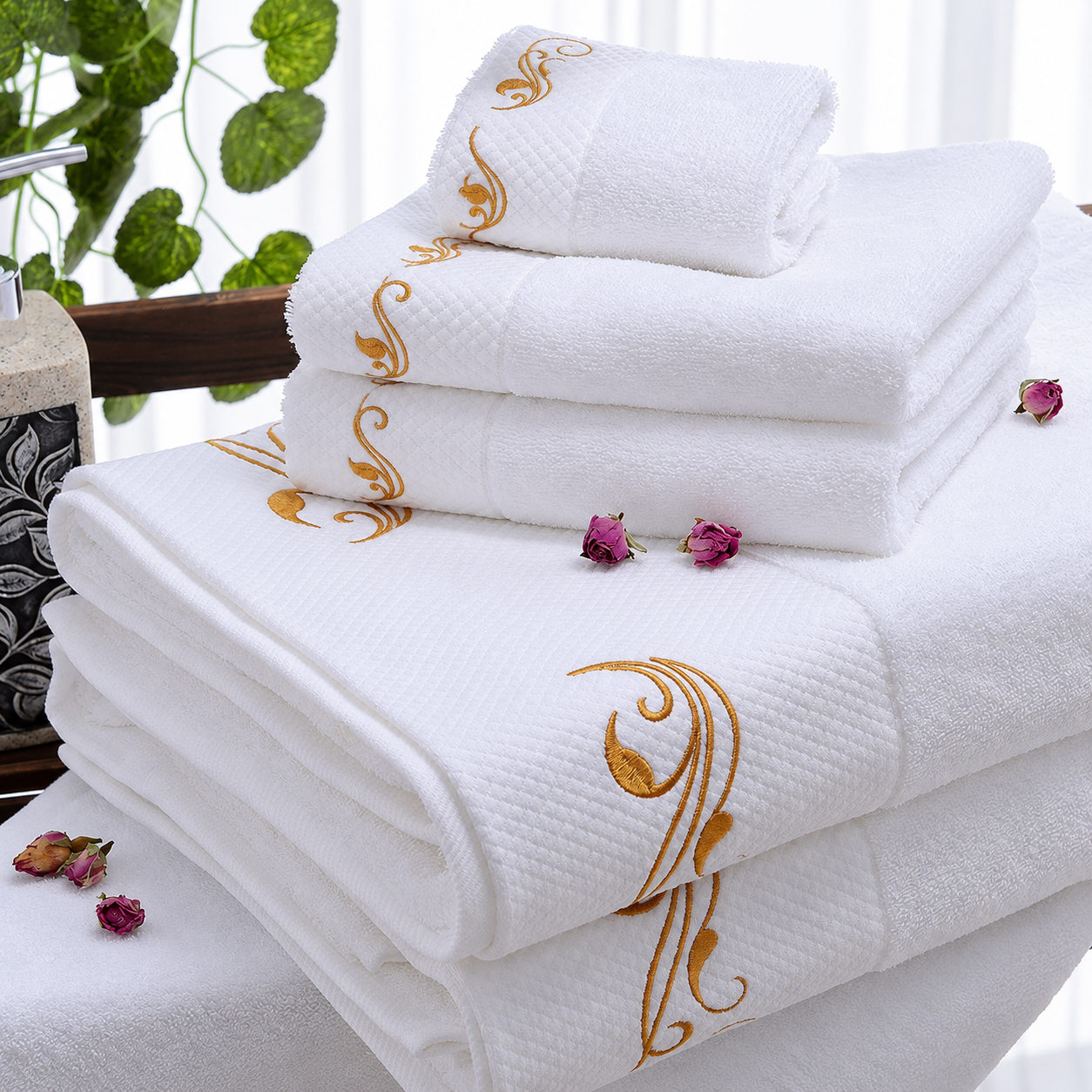 Luxury 100% Cotton Hotel Spa Towels