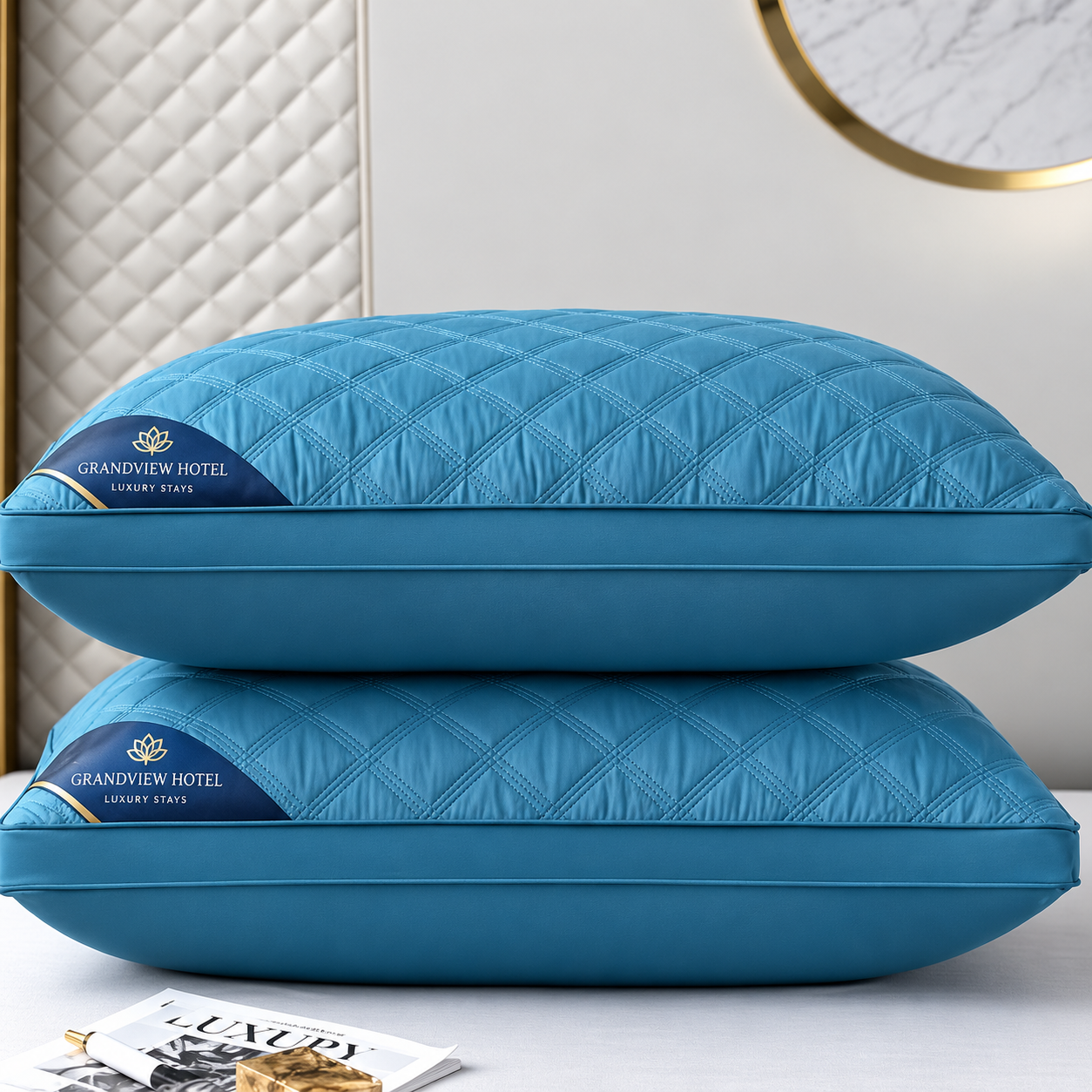 Polyester Fiber Hotel Pillow with Custom Fill Weight for 5-Star Hotels