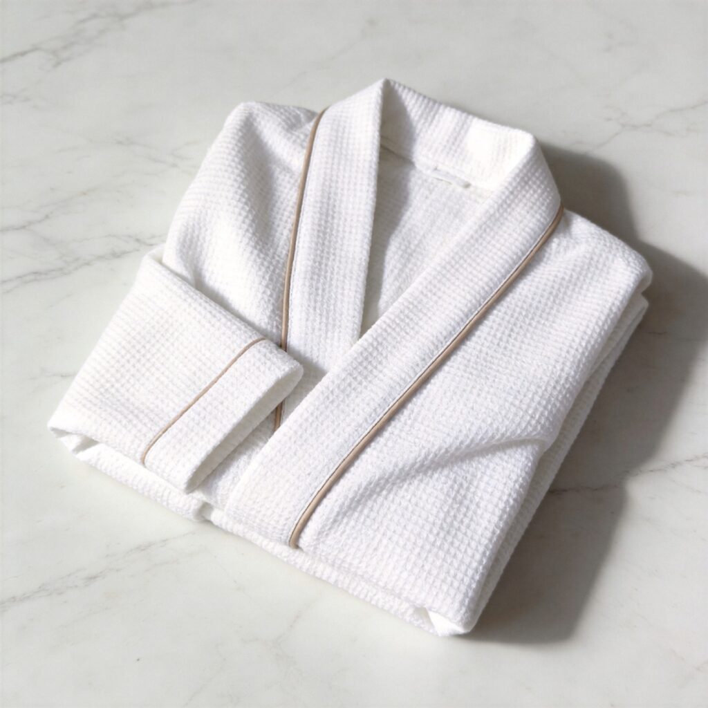 Hotel bathrobe